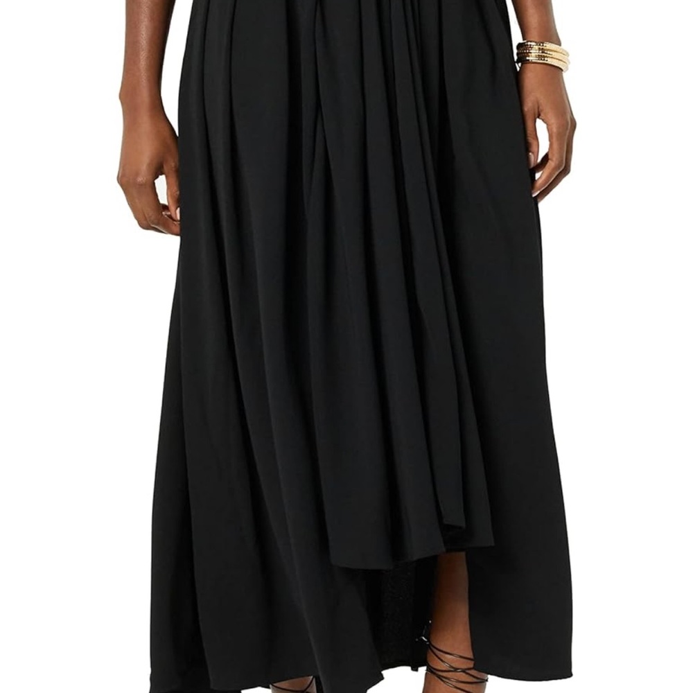 Making The Cut Womens Drapy Hi-lo Maxi Skirt